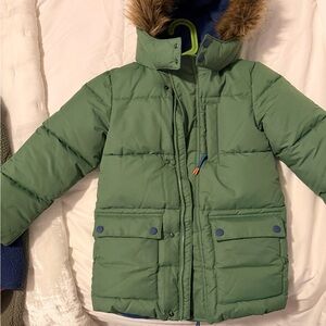 Boden kids fleece lined padded coat
